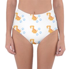 Pet T- Shirtdog And Cat Lover Pattern T- Shirt Reversible High-waist Bikini Bottoms by maxcute