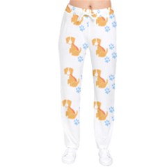 Pet T- Shirtdog And Cat Lover Pattern T- Shirt Women Velvet Drawstring Pants by maxcute