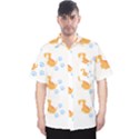 Pet T- Shirtdog And Cat Lover Pattern T- Shirt Men s Hawaii Shirt View1