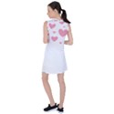 Pink Hearts Pattern T- Shirt Pink And Purple Heart Pattern T- Shirt Women s Sleeveless Sports Top View2