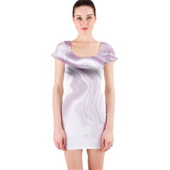 Pink Marble T- Shirt Elagant Pink Liquid Marble Fluid Art Design Style  T- Shirt Short Sleeve Bodycon Dress by maxcute