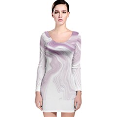 Pink Marble T- Shirt Elagant Pink Liquid Marble Fluid Art Design Style  T- Shirt Long Sleeve Velvet Bodycon Dress by maxcute