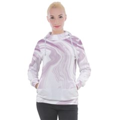 Pink Marble T- Shirt Elagant Pink Liquid Marble Fluid Art Design Style  T- Shirt Women s Hooded Pullover by maxcute