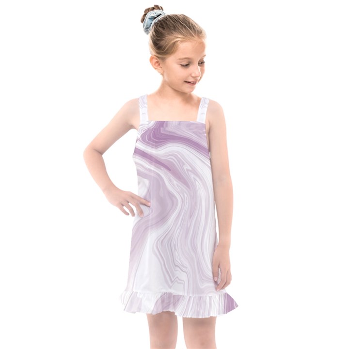 Pink Marble T- Shirt Elagant Pink Liquid Marble Fluid Art Design Style  T- Shirt Kids  Overall Dress