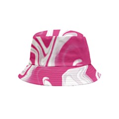 Pink Marble T- Shirt Pink Red Elegante Liquid Marble Fluid Art Design Style  T- Shirt Bucket Hat (kids) by maxcute