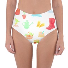 Plants T- Shirt Gardening Pattern Garden Tools Plants Lover T- Shirt Reversible High-waist Bikini Bottoms by maxcute