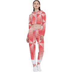 Pop Art T- Shirt Hot Color Wheel T- Shirt Cropped Zip Up Lounge Set by maxcute