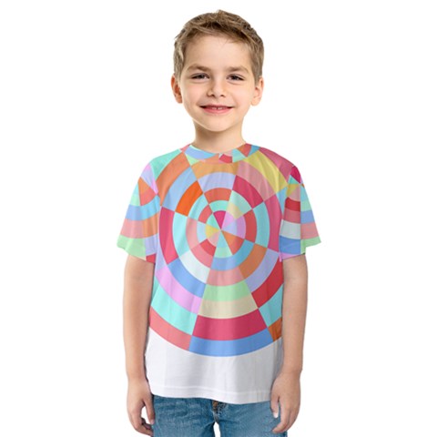 Pop Art T- Shirt Pop Art Color Wheel T- Shirt Kids  Sport Mesh Tee by maxcute