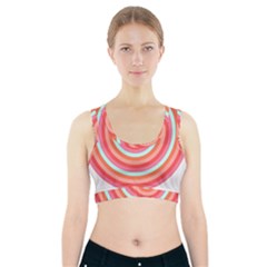 Pop Art T- Shirt Pop Mod Circles #3 T- Shirt Sports Bra With Pocket by maxcute