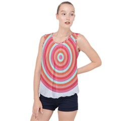 Pop Art T- Shirt Pop Mod Circles #3 T- Shirt Bubble Hem Chiffon Tank Top by maxcute