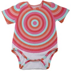 Pop Art T- Shirt Pop Mod Circles #3 T- Shirt Baby Short Sleeve Bodysuit by maxcute