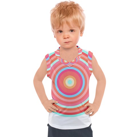 Pop Art T- Shirt Pop Mod Circles #4 T- Shirt Kids  Sport Tank Top by maxcute