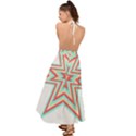 Pop Art T- Shirt Retro Star 3 Backless Maxi Beach Dress View2