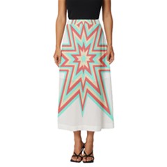 Pop Art T- Shirt Retro Star 3 Classic Midi Chiffon Skirt