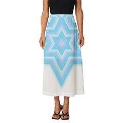 Pop Art T- Shirt Retro Star T- Shirt Classic Midi Chiffon Skirt