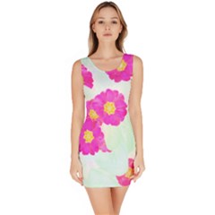 Primrose T- Shirt Pink Primula Primrose Flower Design T- Shirt Bodycon Dress by maxcute