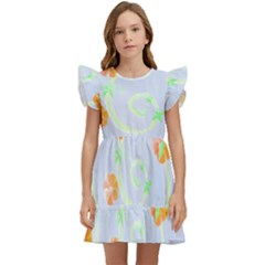 Pumpkins T- Shirt Spiral Pumpkin Harvest T- Shirt Kids  Winged Sleeve Dress by maxcute