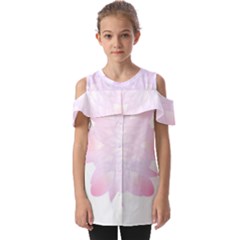 Purple Flowers T- Shirt Beautiful White And Yellow Purple Flower T- Shirt Fold Over Open Sleeve Top by maxcute