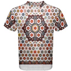 Quilt T- Shirt Early American Quilt T- Shirt Men s Cotton Tee by maxcute