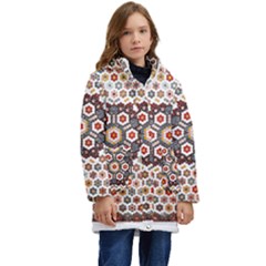 Quilt T- Shirt Early American Quilt T- Shirt Kid s Hooded Longline Puffer Jacket by maxcute