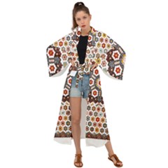 Quilt T- Shirt Early American Quilt T- Shirt Maxi Kimono by maxcute