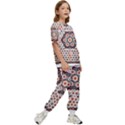 Quilt T- Shirt Early American Quilt T- Shirt Kids  Tee and Pants Sports Set View3