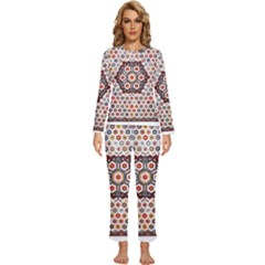 Quilt T- Shirt Early American Quilt T- Shirt Womens  Long Sleeve Lightweight Pajamas Set by maxcute