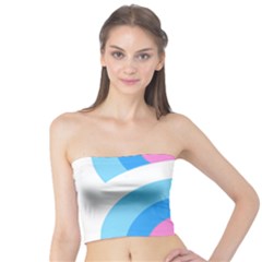 Rainbow T- Shirt Aqua Double Rainbow Arc T- Shirt Tube Top by maxcute