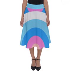 Rainbow T- Shirt Aqua Double Rainbow Arc T- Shirt Perfect Length Midi Skirt by maxcute