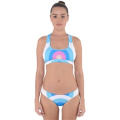 Rainbow T- Shirt Aqua Double Rainbow Arc T- Shirt Cross Back Hipster Bikini Set by maxcute