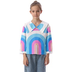 Rainbow T- Shirt Aqua Double Rainbow Arc T- Shirt Kids  Sailor Shirt