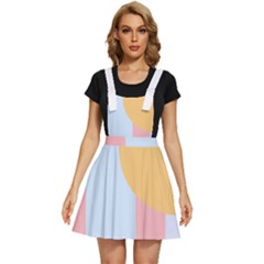 Rainbow T- Shirt Blue Rainbow Arc With Sun T- Shirt Apron Dress