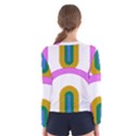 Rainbow T- Shirt Pink Double Rainbow Arc T- Shirt Women s Long Sleeve Tee View2