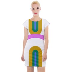 Rainbow T- Shirt Pink Double Rainbow Arc T- Shirt Cap Sleeve Bodycon Dress by maxcute