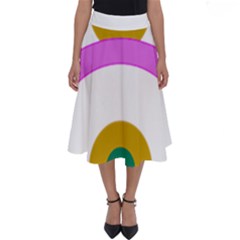 Rainbow T- Shirt Pink Double Rainbow Arc T- Shirt Perfect Length Midi Skirt by maxcute