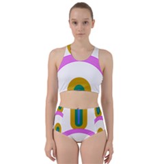 Rainbow T- Shirt Pink Double Rainbow Arc T- Shirt Racer Back Bikini Set by maxcute