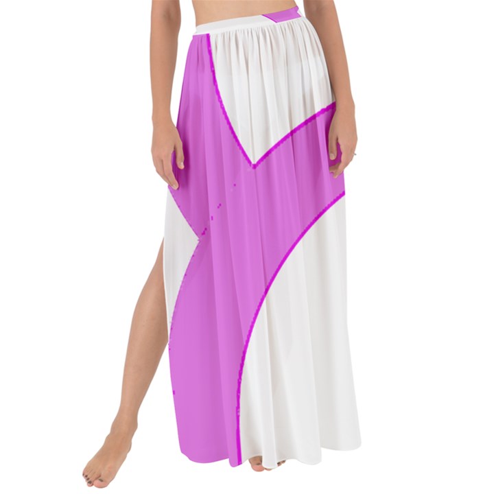 Rainbow T- Shirt Pink Double Rainbow Arc T- Shirt Maxi Chiffon Tie-Up Sarong