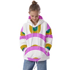 Rainbow T- Shirt Pink Double Rainbow Arc T- Shirt Kids  Oversized Hoodie by maxcute