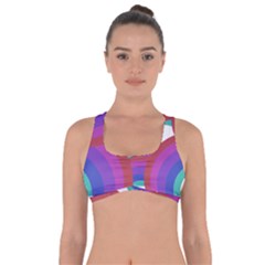 Rainbow T- Shirt Psychedelic Rainbow T- Shirt Got No Strings Sports Bra by maxcute