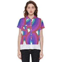 Rainbow T- Shirt Psychedelic Rainbow T- Shirt Short Sleeve Pocket Shirt by maxcute