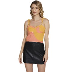 Rainbow T- Shirt Rainbow With Sun T- Shirt Flowy Camisole Tie Up Top