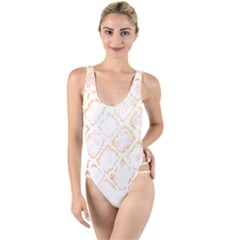 Rattlesnake T- Shirt Rattlesnake Skin T- Shirt High Leg Strappy Swimsuit