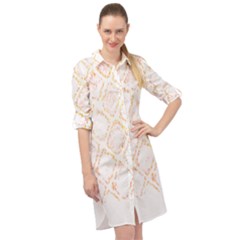 Rattlesnake T- Shirt Rattlesnake Skin T- Shirt Long Sleeve Mini Shirt Dress