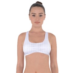 Rectangular Seamless Pattern T- Shirt Rectangular Grid Pattern - White T- Shirt Got No Strings Sports Bra by maxcute