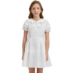 Rectangular Seamless Pattern T- Shirt Rectangular Grid Pattern - White T- Shirt Kids  Bow Tie Puff Sleeve Dress by maxcute