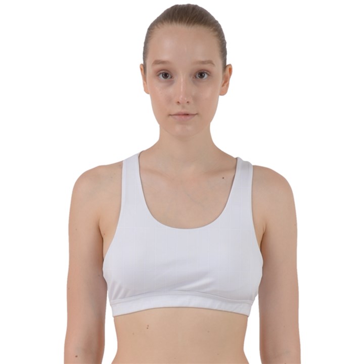 Rectangular T- Shirt Rectangular Grid Pattern - Grey T- Shirt Back Weave Sports Bra