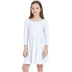 Rose T- Shirt Single Black And White Rose T- Shirt Kids  Quarter Sleeve Skater Dress