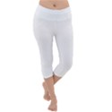 Rose T- Shirt Single Black And White Rose T- Shirt Lightweight Velour Capri Yoga Leggings View1