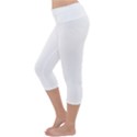 Rose T- Shirt Single Black And White Rose T- Shirt Lightweight Velour Capri Yoga Leggings View2