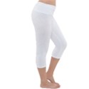 Rose T- Shirt Single Black And White Rose T- Shirt Lightweight Velour Capri Yoga Leggings View3